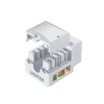 T012A UNITEK CAT6 Modular Keystone Jack (UTP), 90 degree, compatible with T568A/T568B