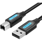 COQBJ VENTION USB 2.0 A Male to B Male Cable 5M Black PVC Type
