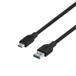 ACC-A2CC-3A GENIUS ,Fast charging USB 3.0 1m, and sync a USB-C device from any USB-A charger, Black