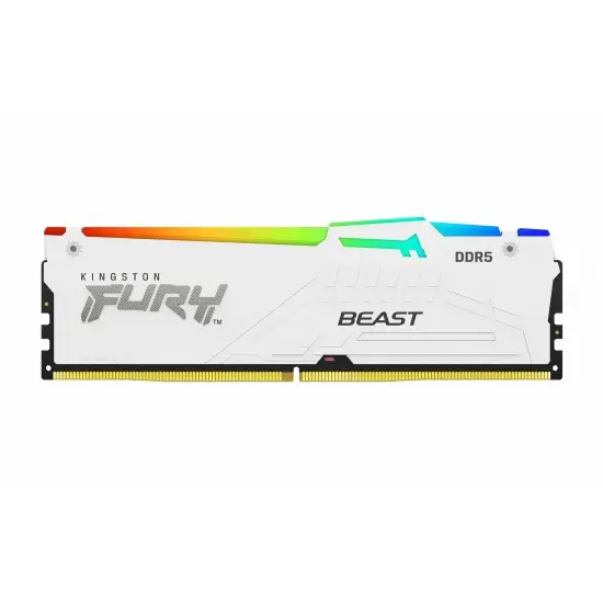 KF556C36BWEA-16 Kingston, FURY Beast White (RGB) EXPO RAM 16GB DDR5 5600MT/s CL36 DIMM.