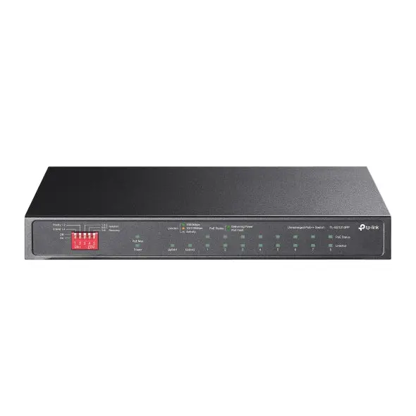 TP-Link, TL-SG1210PP, 10-Port Gigabit Desktop Switch with 6-Port PoE+ and 2-Port PoE++