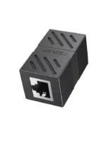 NW114 UGREEN (20390) RJ 45 Network Keystone Jack In-Line Coupler Female to Female 1pcs (Black)
