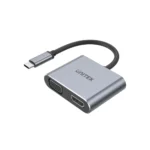 V1126A,UNITEK USB3.1 Type-C To HDMI (4K 60Hz) + VGA Adapter with MST, Space Grey