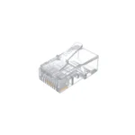 Y-OT18TP, UNITEK, Connector, UTP CAT5E RJ45 8P8C Connector 100pcs/box, 1µ gold-plated contacts, Transparent Color.