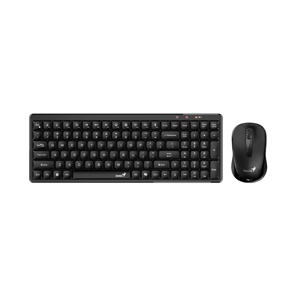 Genius, LuxeMate Q8100, AI Copilot Key, Keyboard + Mouse, Black