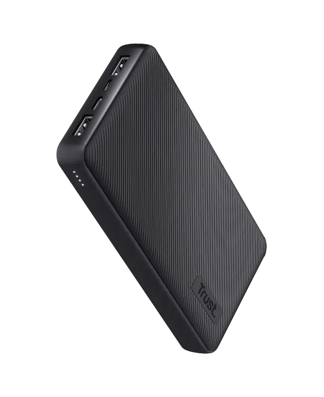 TRUST, 24678 , Power Bank, PRIMO ECO 10000 USB-C micro-USB.3.0A/15W, Black.