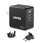 P1117B, UNITEK, Power Supply, 65W, 2xType-C 65w, USB QC 3.0 30W.