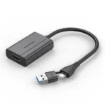 ACYHB, VENTION, USB-C and USB-A to HDMI Converter Gray Aluminium Alloy Type.