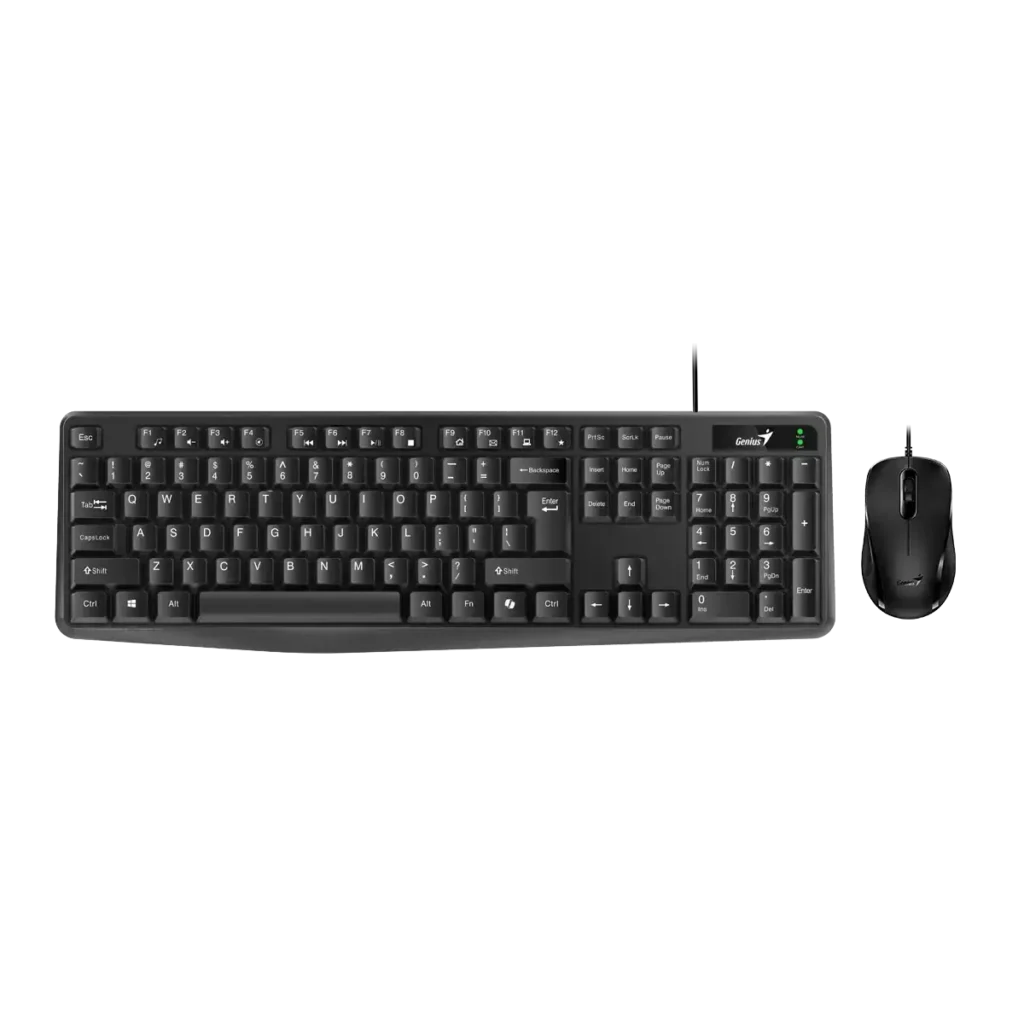 Genius, KM-170, Keyboard and Mouse (Combo) AI Copilot Key, Black