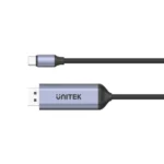 V1423C, UNITEK , USB-C To DP1.4 8K 60Hz Adapter Cable, Space Grey 1.8M.