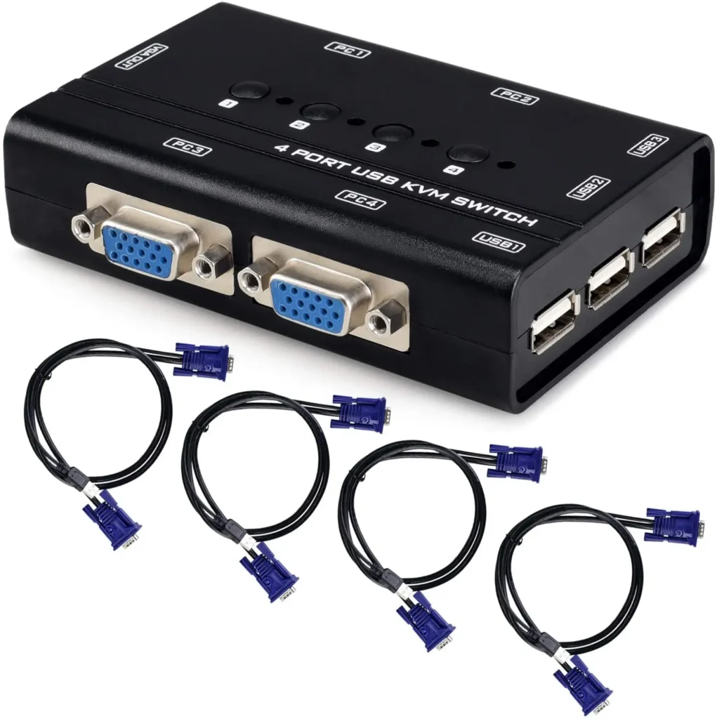 KDKDV0401Kingda, Kvm Switche Usb 4 Ports