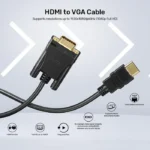 V1185A, UNITEK, HDMI to VGA Adapter Cable 2M..