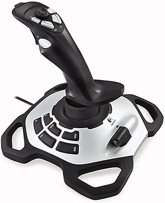 Extreme 3D Pro Joystick 12 Buttons , LOGITECH - SILVER/BLACK - USB 942-000031