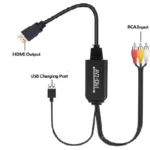 KD-HDMITORCA, Kingda 3xRCA to HDMI cable,RCA input ,HDMI output