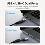 ACYHB, VENTION, USB-C and USB-A to HDMI Converter Gray Aluminium Alloy Type.