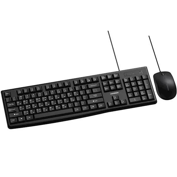 UGREEN, MK003,MU007, Keyboard + Mouse (Combo) Black