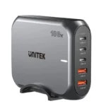 P1234A, UNITEK, Charger, 188W 5-in-1 PD3.1 Desktop Charging Station (2*Type C 140W+Type C 30W+USB 30W+USB 18W), 1.5M Power C