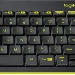 MK240, LOGITECH, Keyboard, Nano Wireless Combo, BLACK/CHARTREUSE .