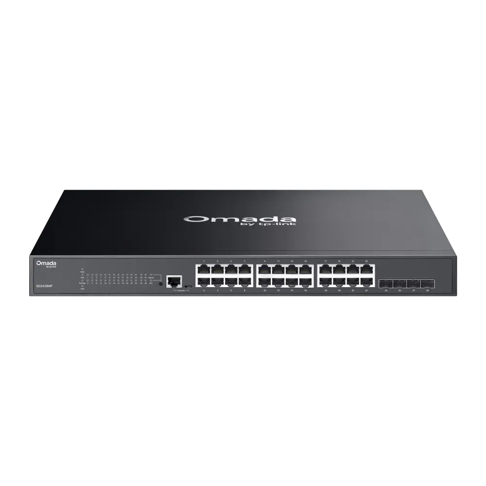 TP-Link, SG3428MP, Switch, JetStream 28-Port Gigabit L2 Managed Switch with 24-Port PoE+