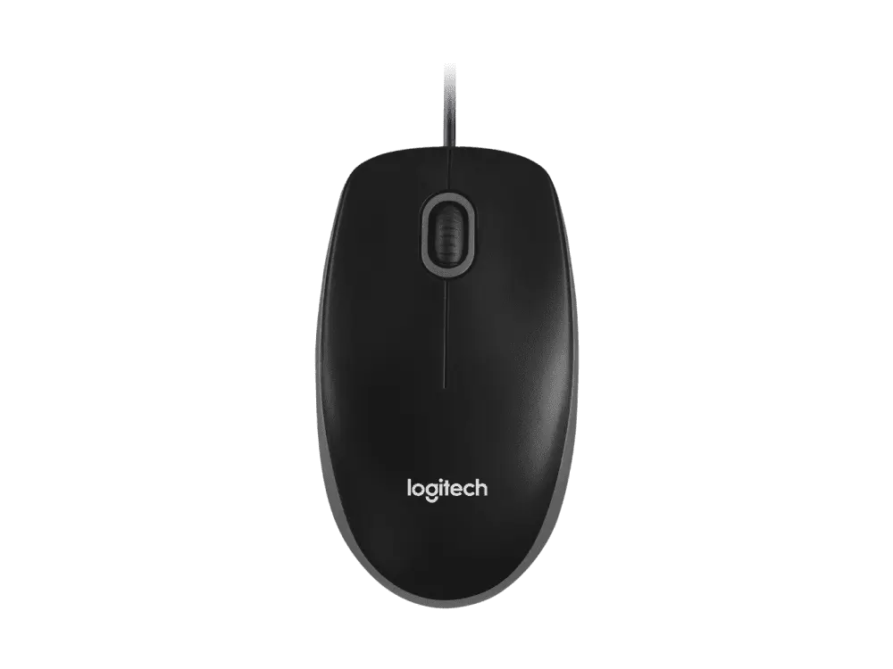 Logitech, B100, Mouse Black