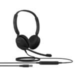 Evolve 10 Stereo, Jabra, Headphone, USB-A, Leatherettes, Black.