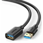 US129 UGREEN (30126) USB 3.0 Extension Cable (A Male to A Female) Black 1.5M