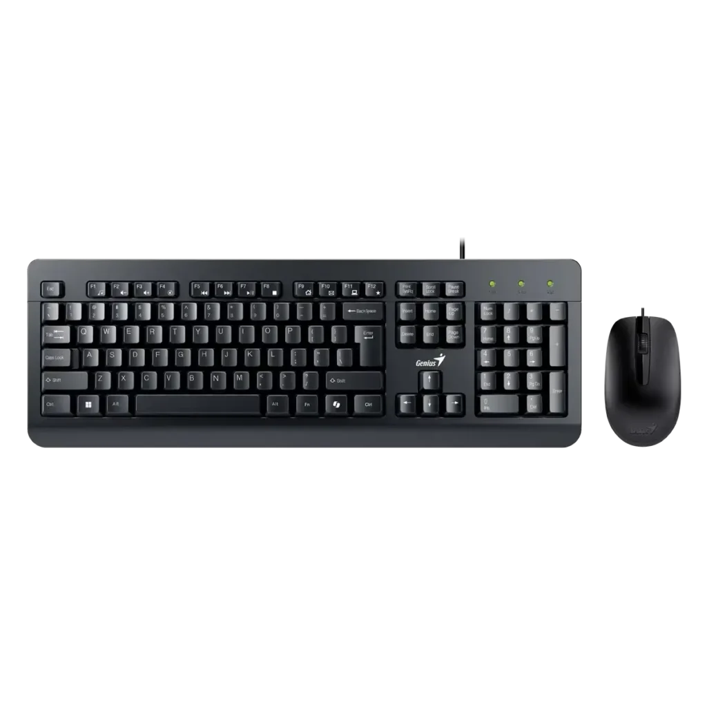 Genius, KM-160, Keyboard and Mouse (Combo) Black