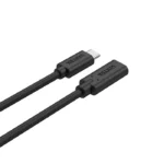 C14086BK-1M,UNITEK Type-C 1M Full-Featured USB Male to Female Extension Cable,USB3.2 CM to C FM,with DATA 10Gbps/Display 4K/P