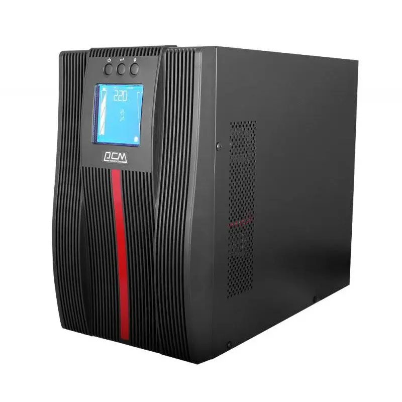 POWERCOM, MAC-2000, 2000VA/2000W, Online, Automatic and manual internal bypass, Black.