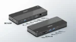 D1077A, UNITEK, Docking Station, Type-C 11-in-2 KVM(USB-C 10Gbps+USB 10Gb+2*USB+HDMI 4K+1GB+SD/Micro+Audio+PD 100W+DC),Black