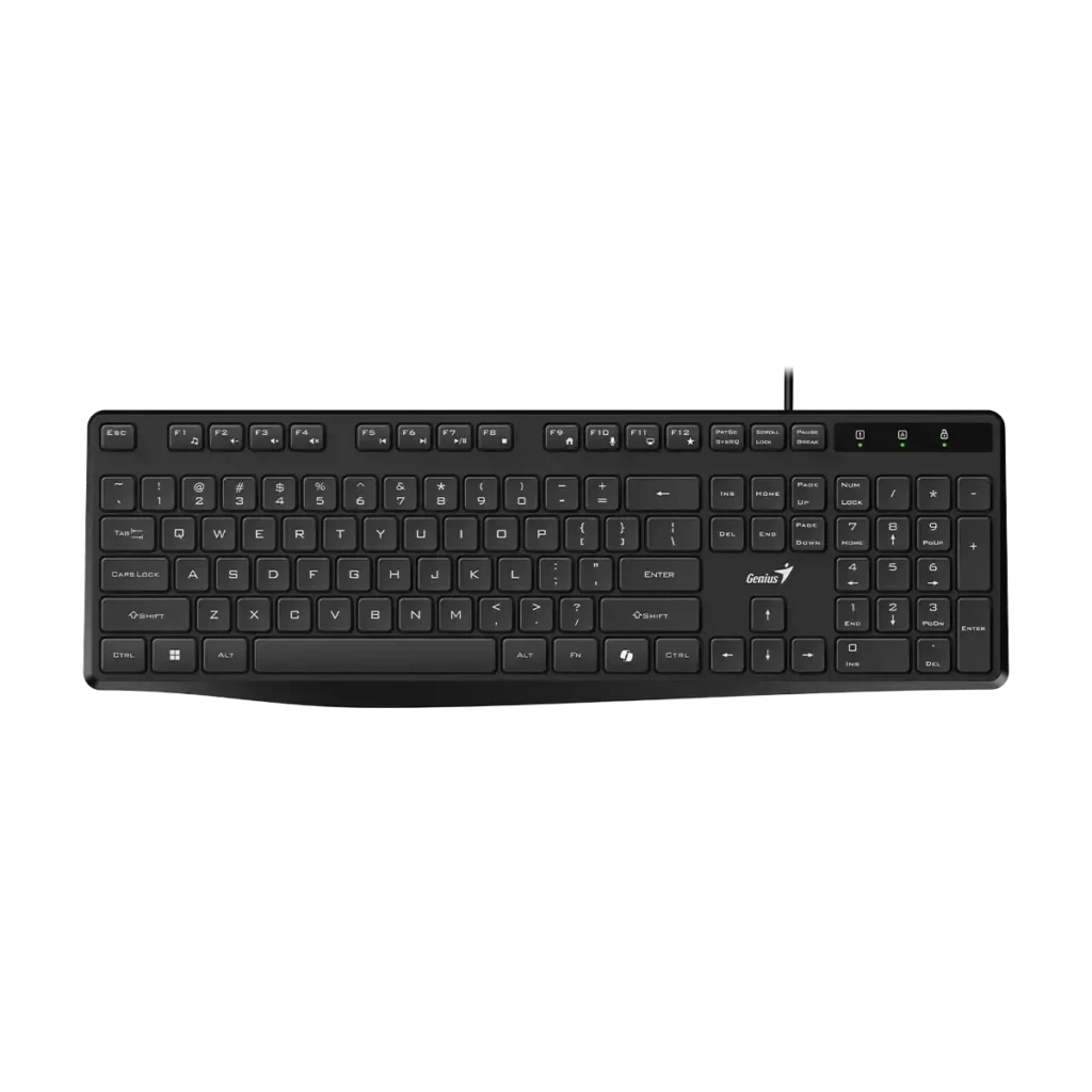Genius, KB-117S, Keyboard, Silent, AI Copilot Key, Black