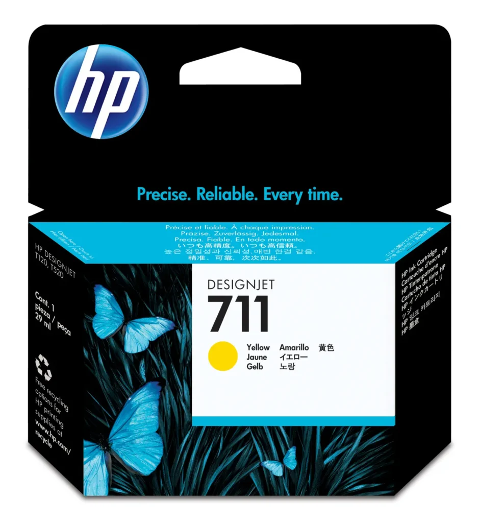 HP 711 Yellow ink Cartridge CZ132A