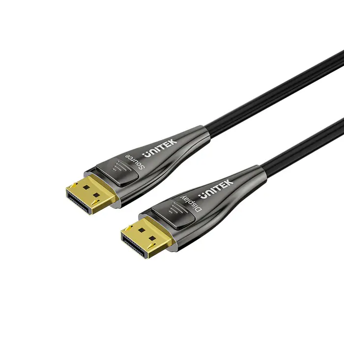 C1631ABK01-10M, UNITEK, Fiber Optic DP2.1 Cable 16K 60Hz & 8K 120Hz 10M,.