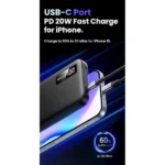 UGREEN, 25742, Power Bank, 10000mAh, USB-C, USB, Two-way Power Bank, Black.