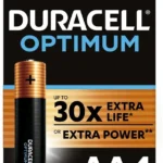 5000394158696 DURACELL OPTIMUM AA 4x BKP CEE 3L, MX1500, 1.5V/B, UP TO 30X EXTRA LIFE