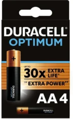 5000394158696 DURACELL OPTIMUM AA 4x BKP CEE 3L, MX1500, 1.5V/B, UP TO 30X EXTRA LIFE