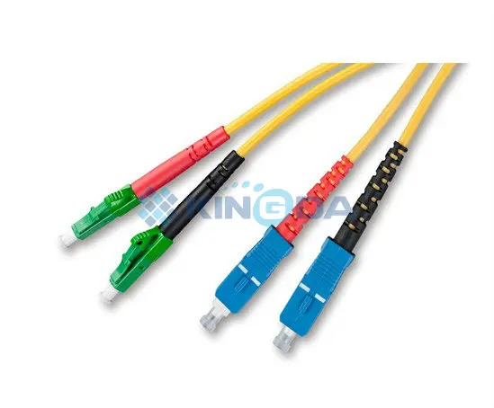 KD-FO6028-B, Kingda, SC/PC-LC/APC Duplex Jumper, Singlemode 2m