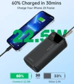 Choetech, B730 , Power Bank, 30000mAh, 22.5W, Dual USB-A+Type-C Power bank Digital Screen