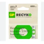 GPRHCH63E041 GP65AAAHCER21-2TLB2 NiMH 1,2V 650mAh (AAA) x 2 GP 489119921266
