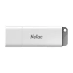 NETAC, U185, 64GB, USB2.0, with LED indicator, White+Black