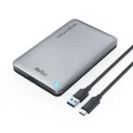 NT07WH12-30AC,Netac WH12 2.5 SATA to USB3.0 External HDD/SSD Case, Slide Aluminum Cover, with USB3.0 A to C cable