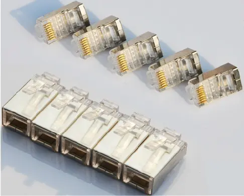 RJ45,8P/8C,FTP,Cat5,24Awg Lan Connector,Jack