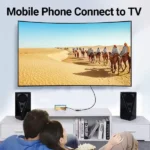 TDCBB Type-C to HDMI , VENTION, Adapter, 0.15M Black ABS Type.