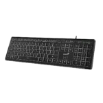Genius, SlimStar 820, AI Copilot Key, Keyboard, Black