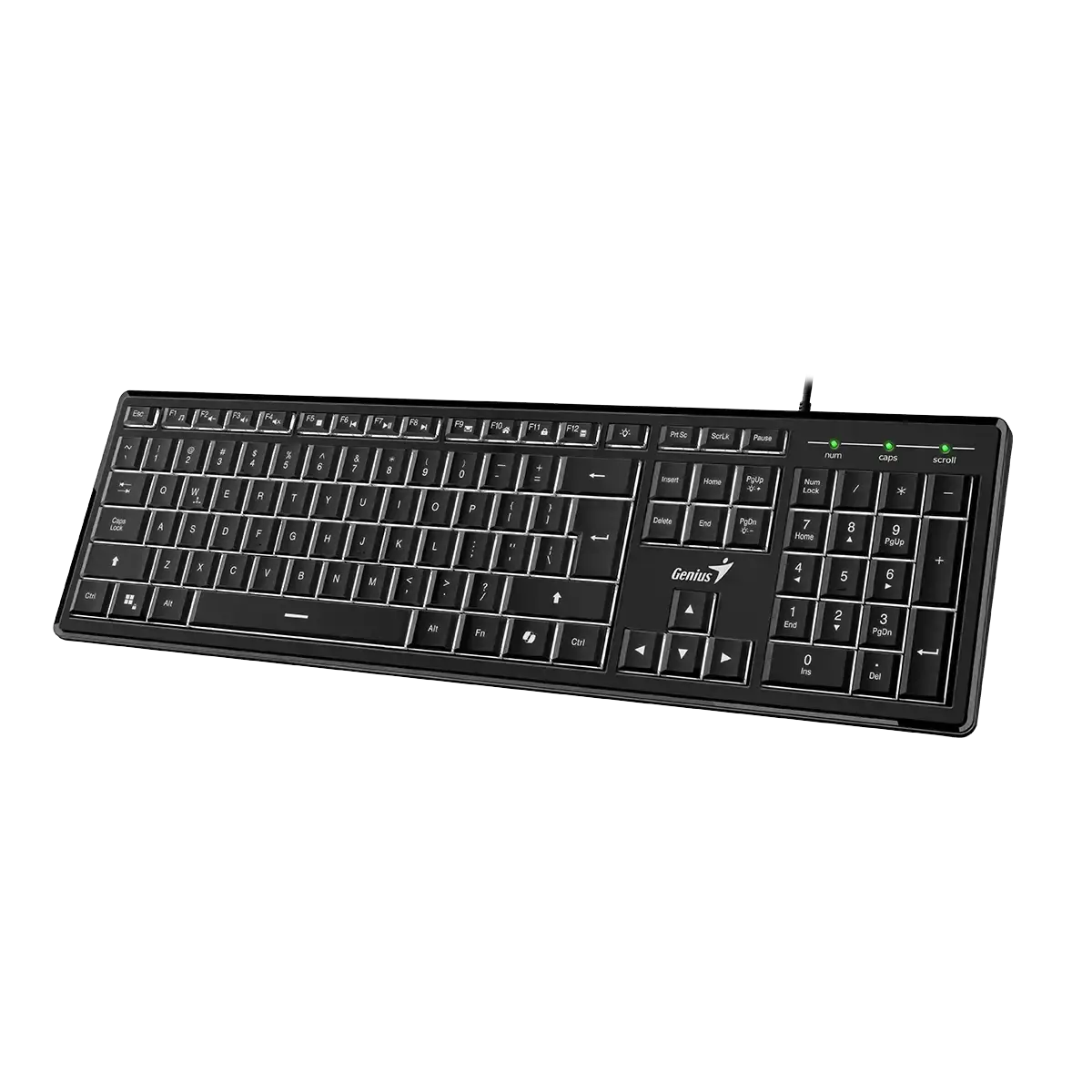Genius, SlimStar 820, AI Copilot Key, Keyboard, Black Genius, SlimStar 820, AI Copilot Key, Keyboard, Black