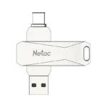 NETAC, U782C, 128GB, USB3.2 +Type-c, Pearl Nickel