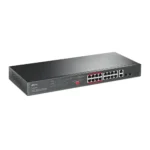 TP-Link, TL-SL1218MP, 16-Port 10/100Mbps+2-Port Gigabit Rackmount Switch with 16-Port PoE+