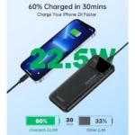 CHOETECH, B728, Power Bank, 10000mAh, 22.5W, Dual USB-A+Type-C, Digital Screen.