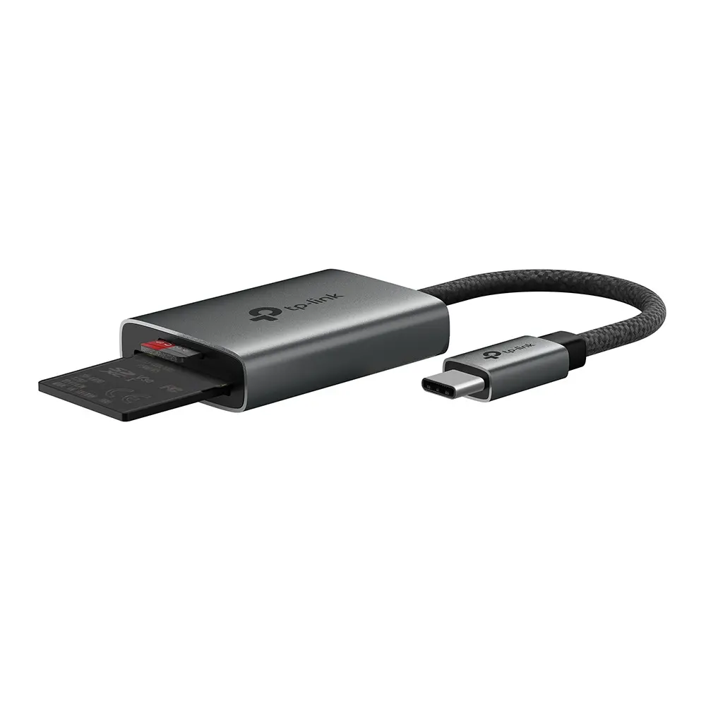 UA430C, TPLINK, Card Reader, USB Type-C to SD & microSD 3.0 Card Reader.
