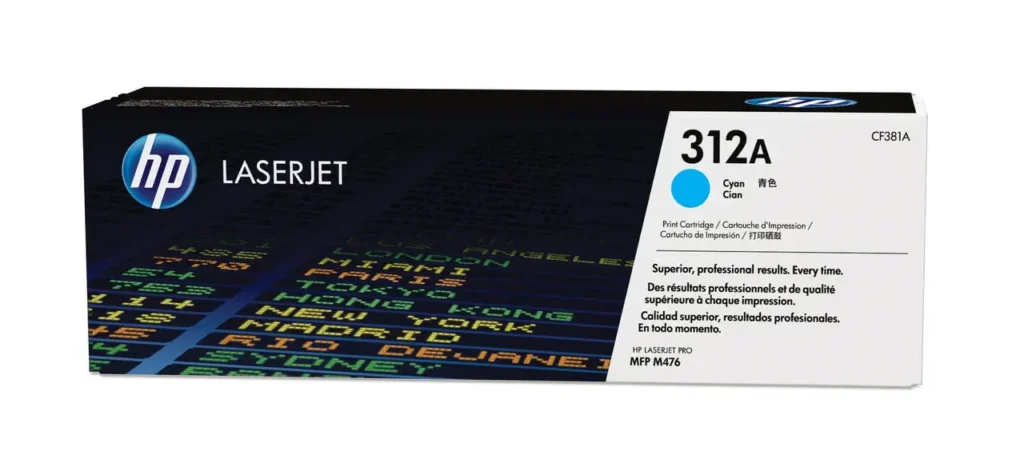 312A HP Toner Cartridge, Cyan CF381A